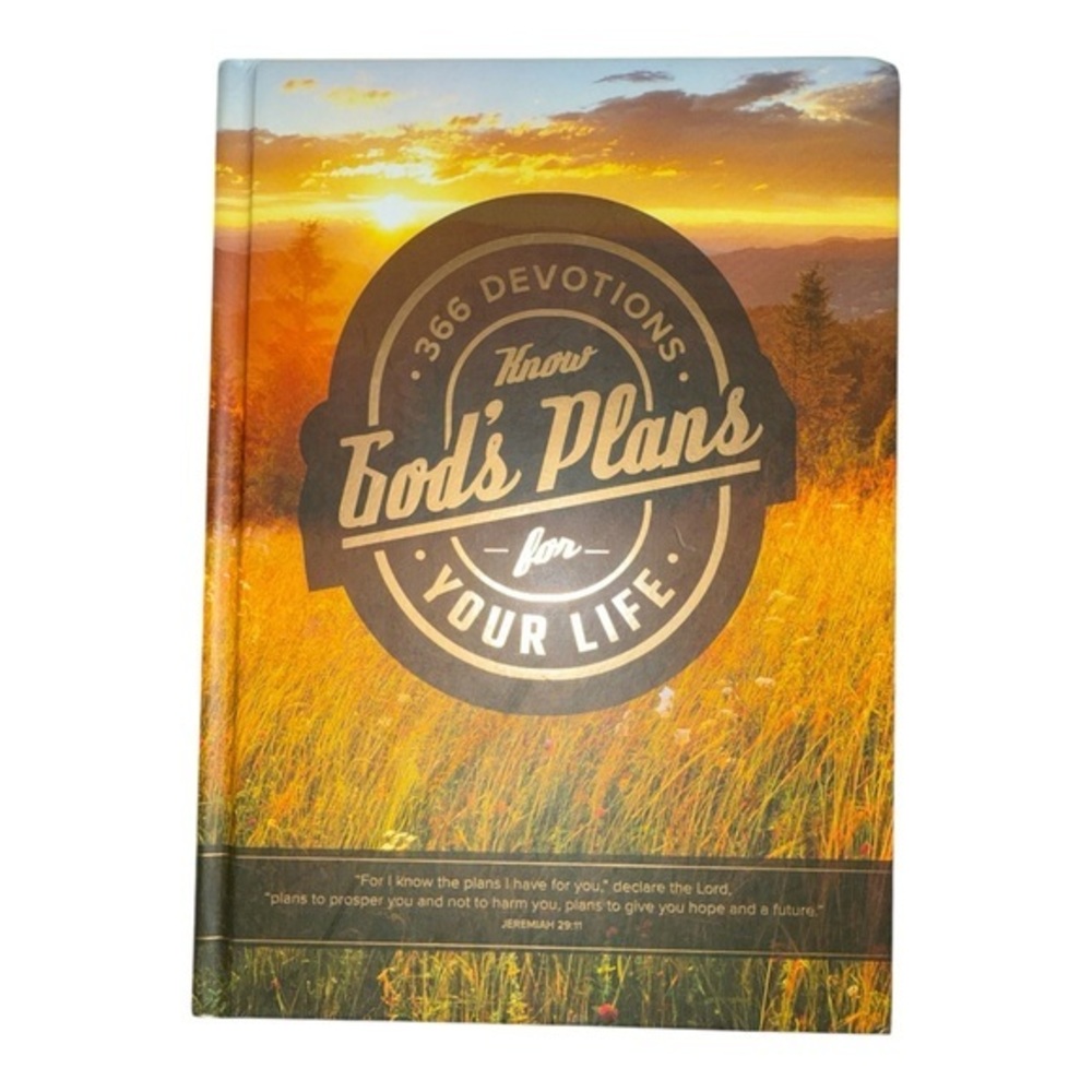 Christian Art Gifts Know God’s Plans 366 Devotions Hardcover Inspirational Faith